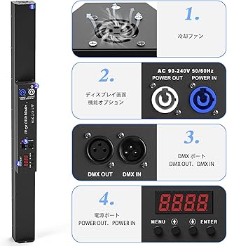 120W ステージライト COB ウォッシュライト 10 個の 4 in 1